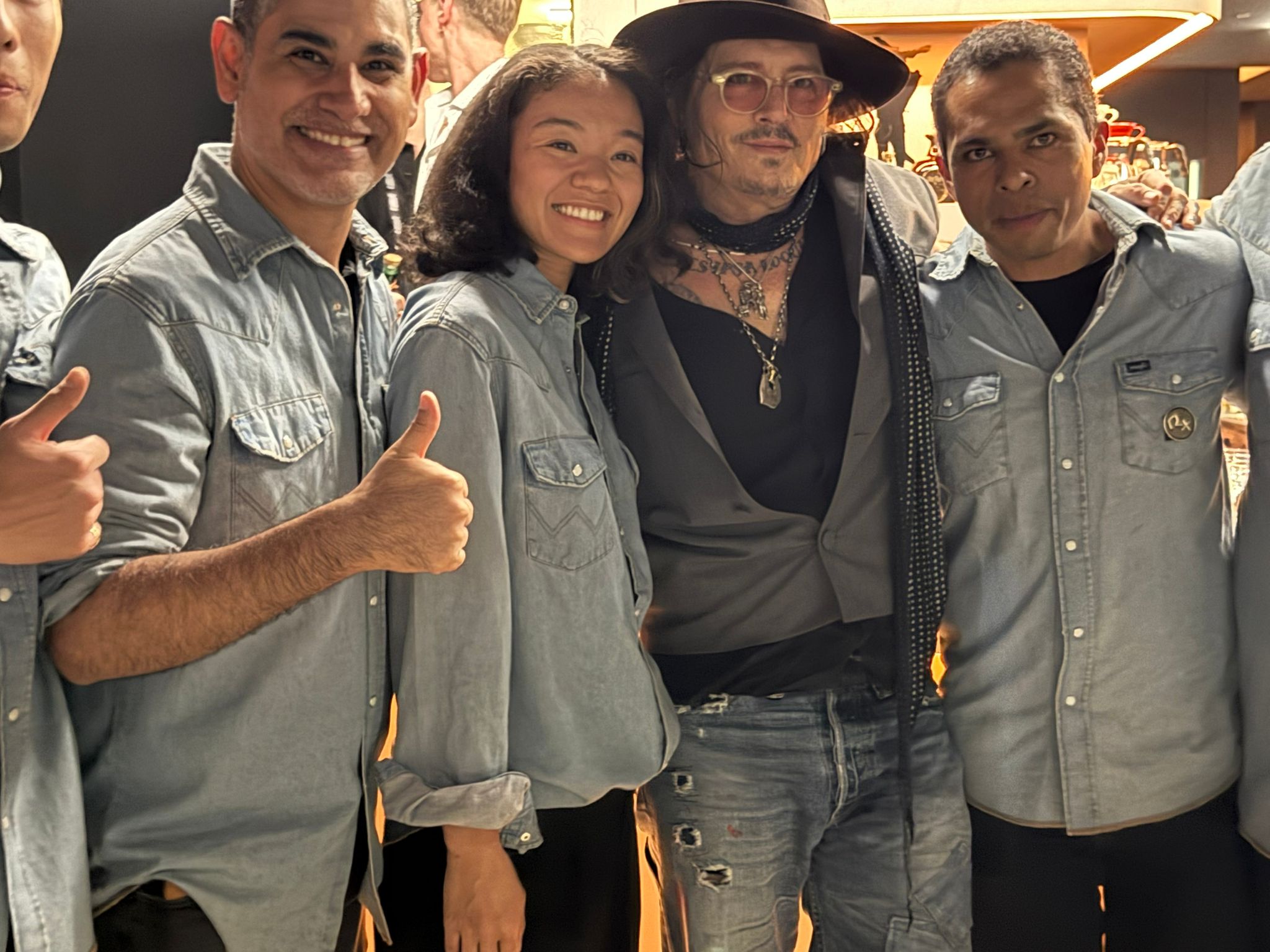 A Bunch Of Coffee team with special guest at the Tokyo exhibition